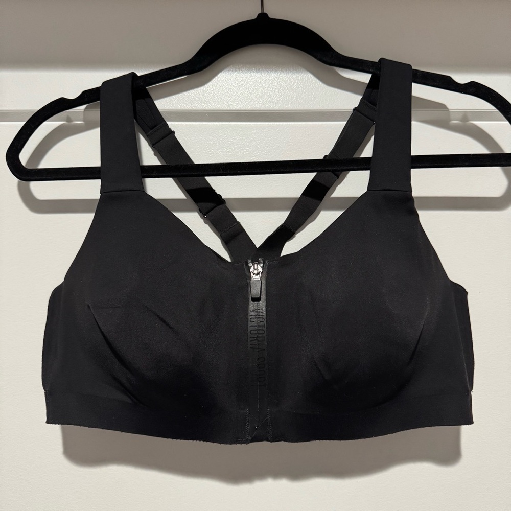 Victoria's Secret Black Zip Sports Bra